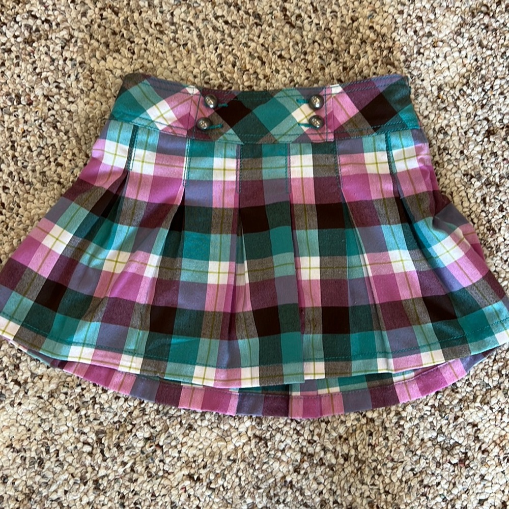Girls plaid skirt